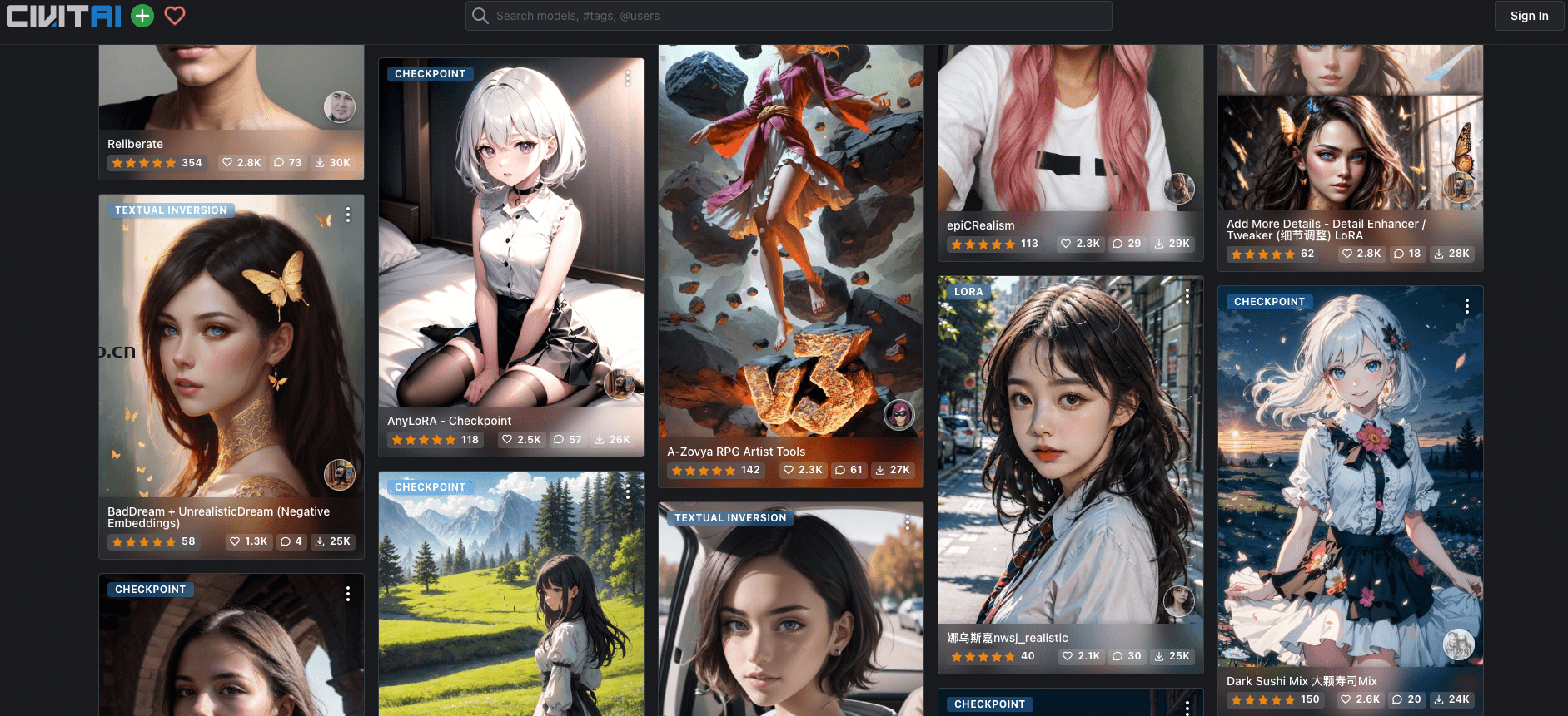 Civitai(C站)-全球最大AI绘画模型分享平台