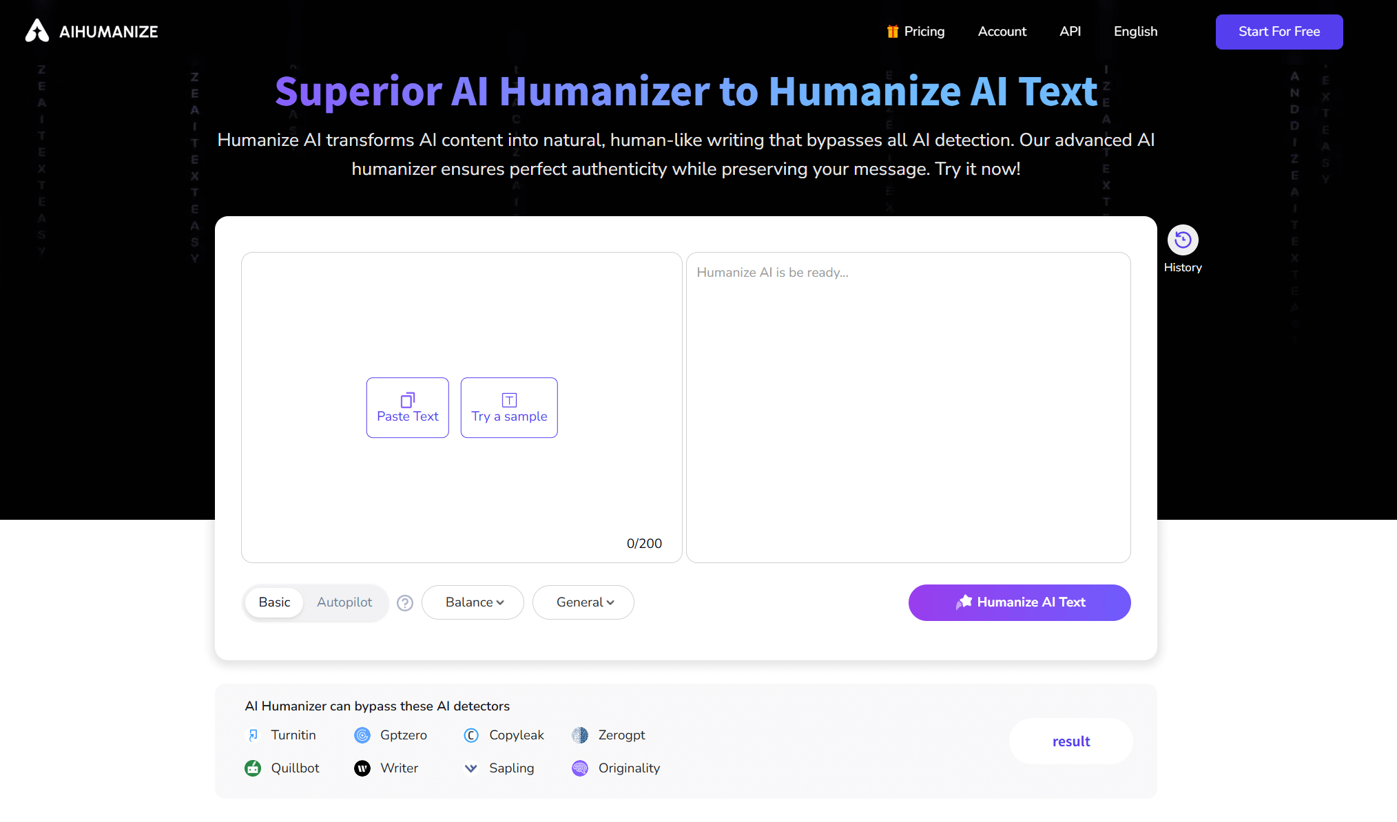 AI Humanize：AI内容检测和优化工具，给AI内容穿上"隐身衣"的智能改写工具