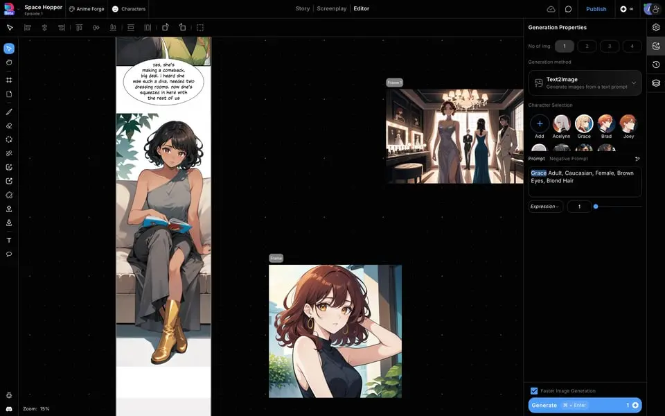 Dashtoon - AI帮你轻松画漫画