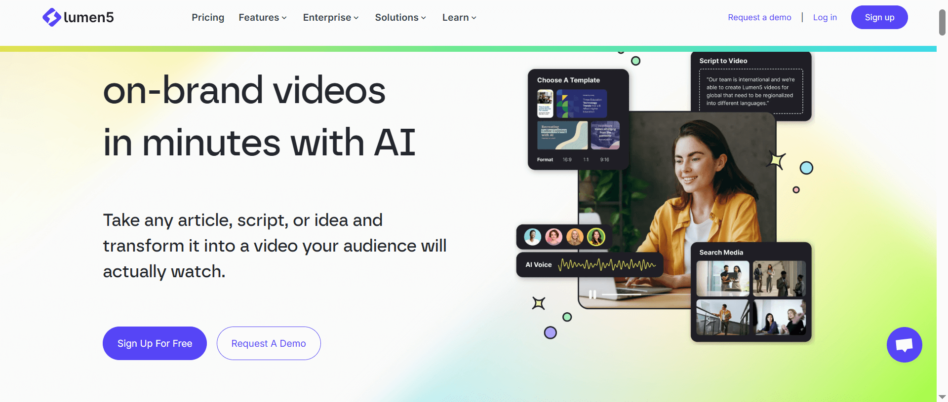 Lumen5: AI 视频生成器