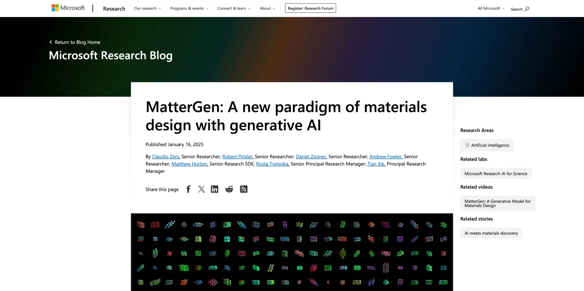 MatterGen：微软推出的无机材料设计AI模型，辅助生成新材料