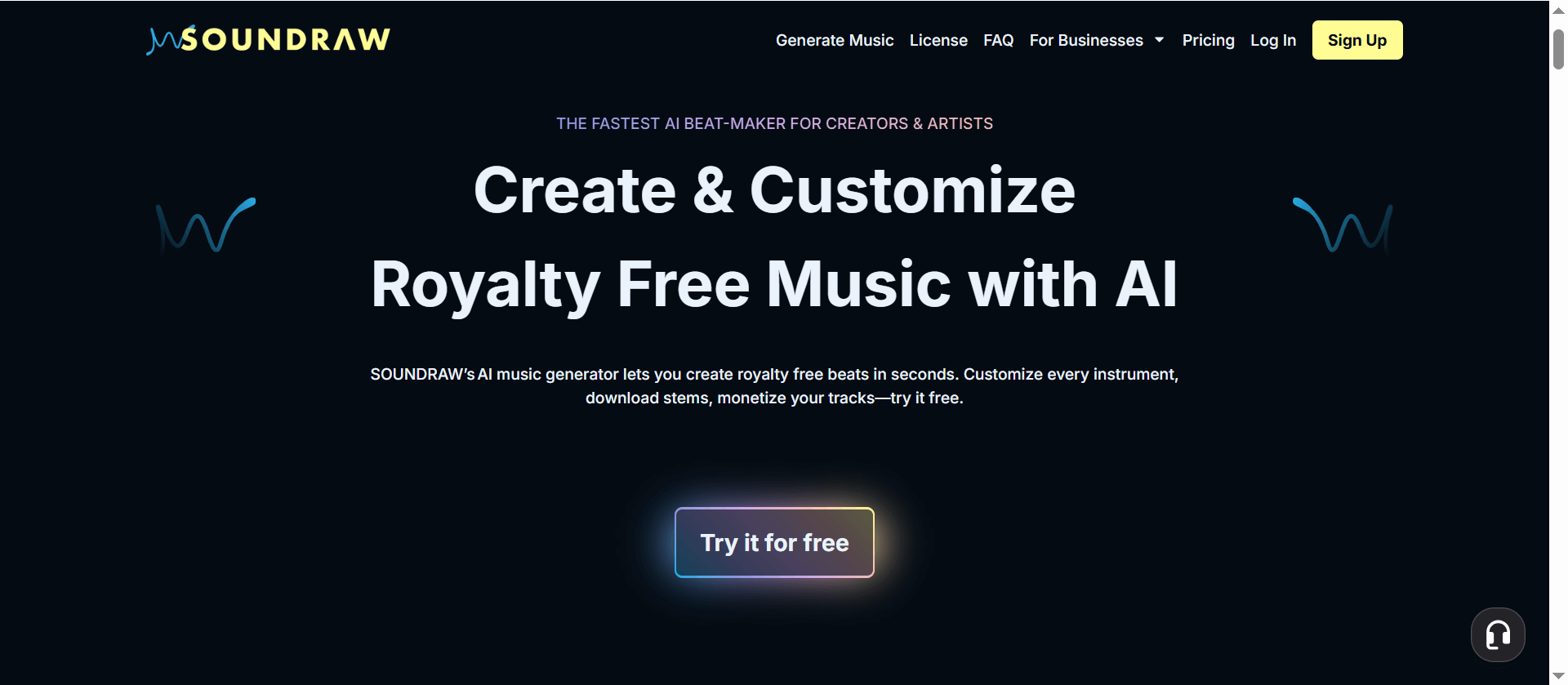 Soundraw - 你的AI音乐生成器