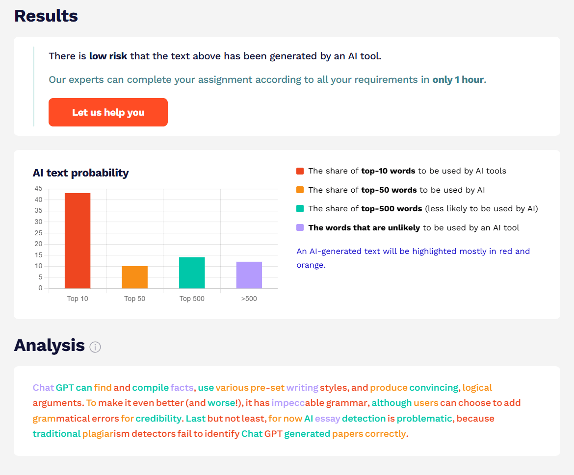 StudyCorgi-免费AI内容检测工具