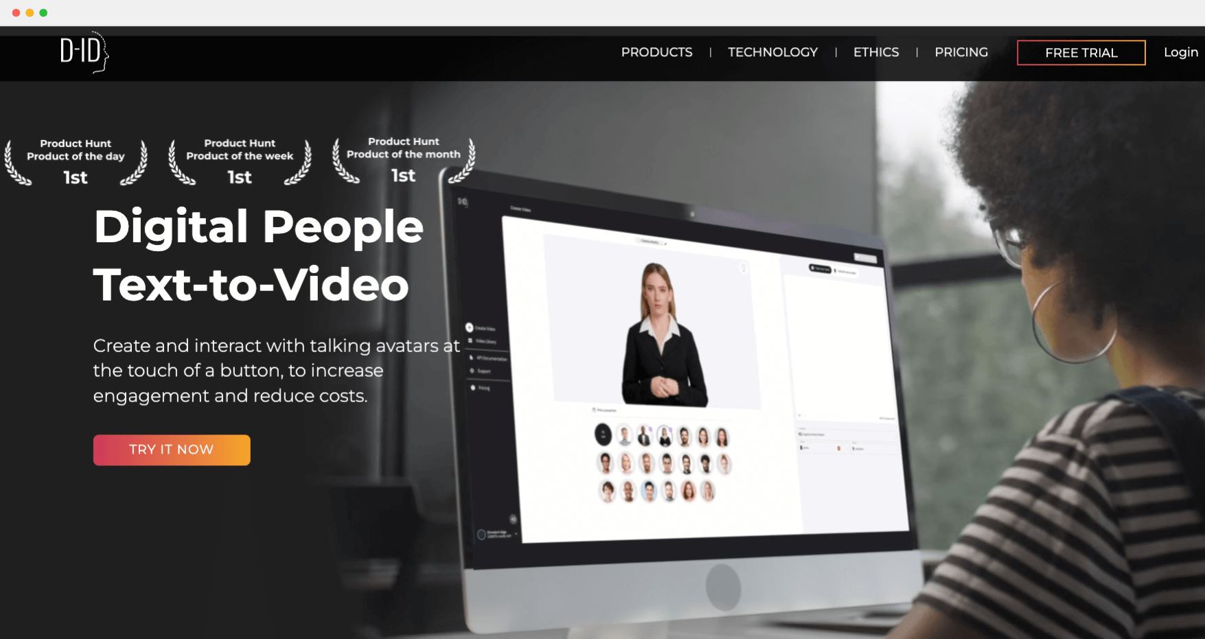 D-ID-AI数字人视频创作工具，让照片开口说话