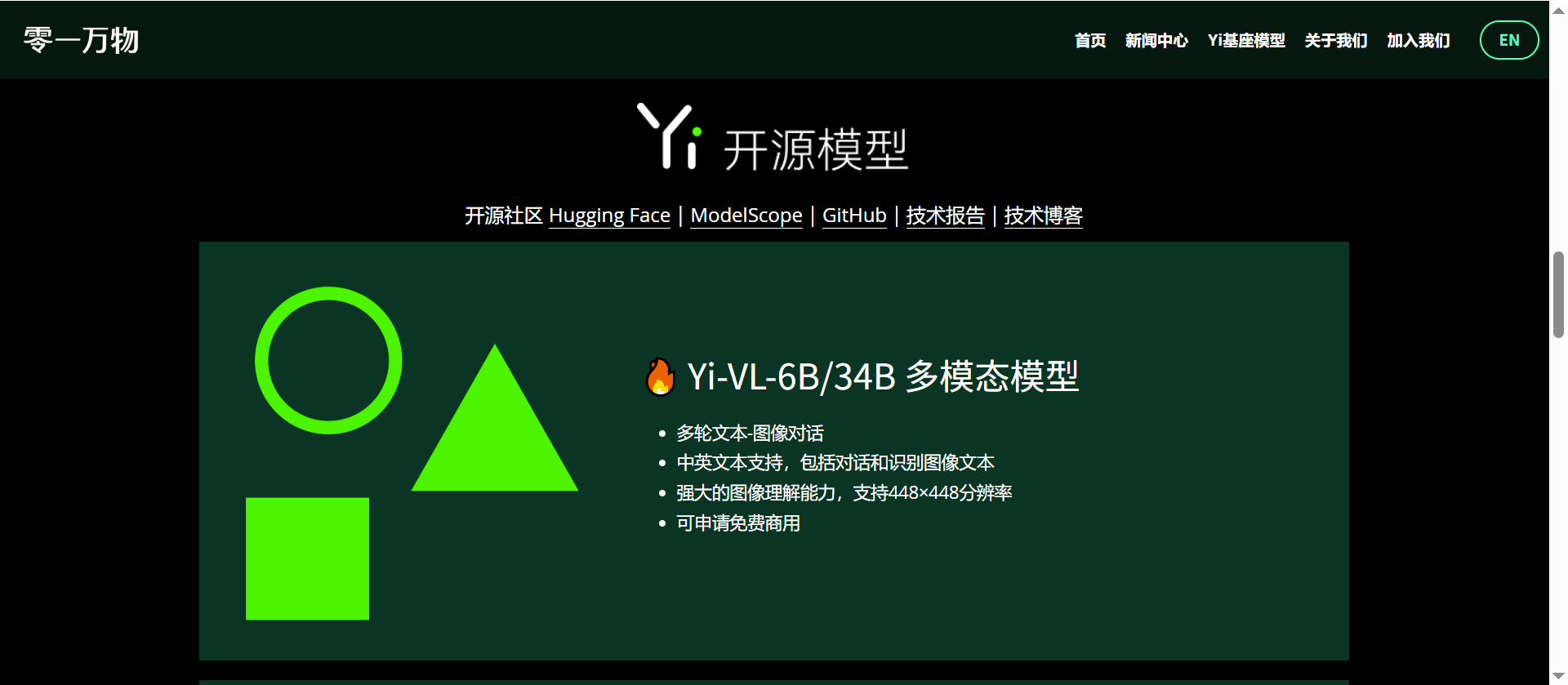 Yi大模型-零一万物发布的开源大模型