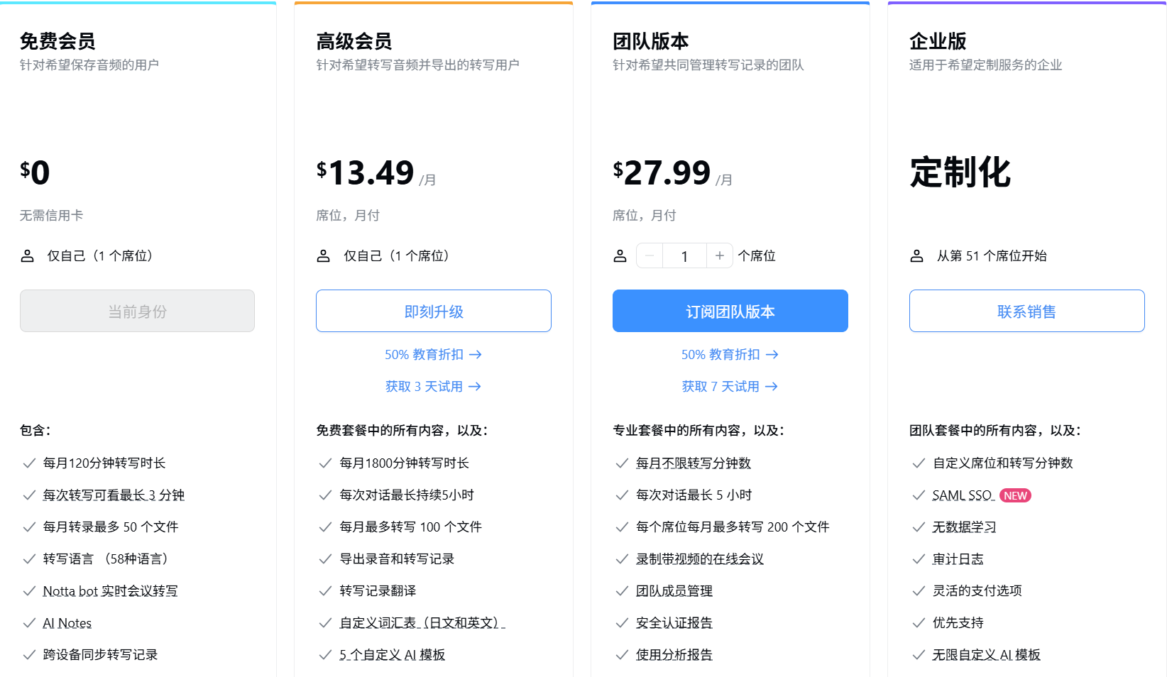 Notta：高效智能的音频转文字工具