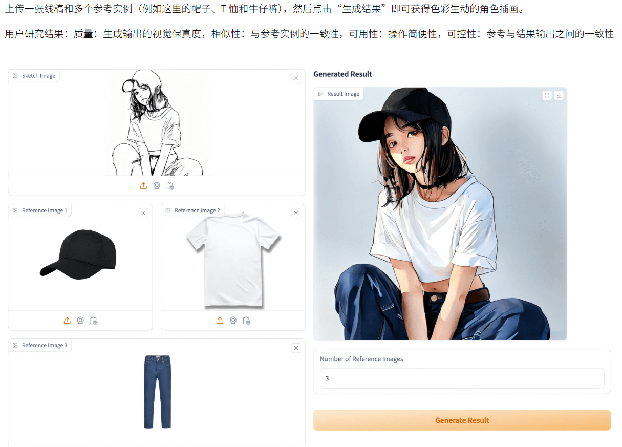 MagicColor：香港科技大学推出的多实例草图自动上色框架，给线稿上色只需3秒