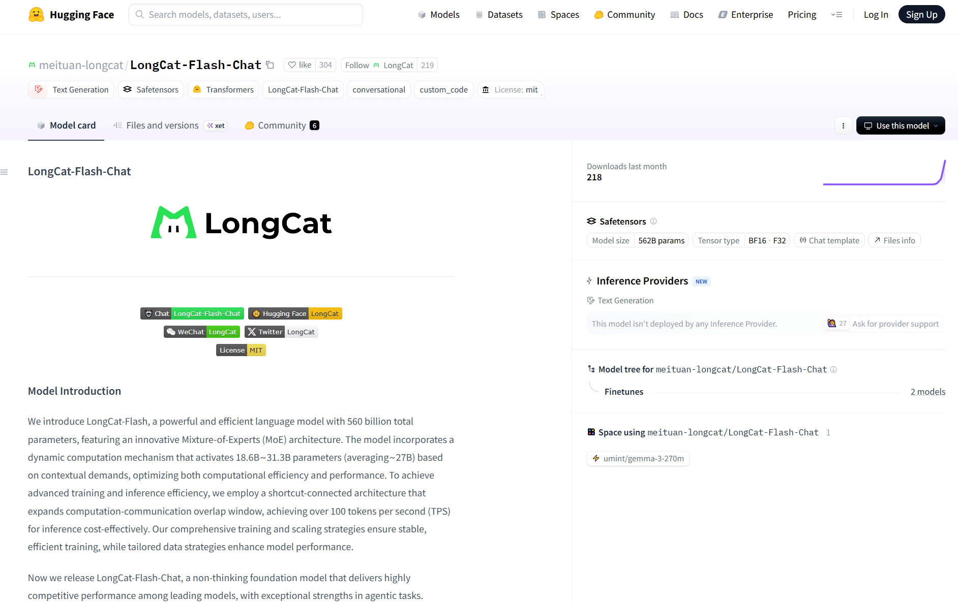 LongCat-Flash-Chat：美团推出的开源大语言模型