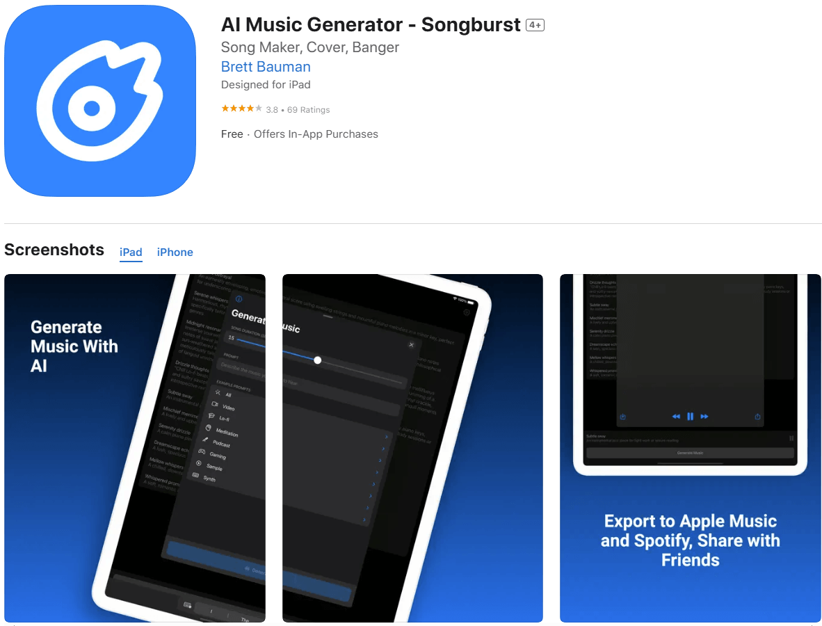 Songburst-你的AI音乐生成器
