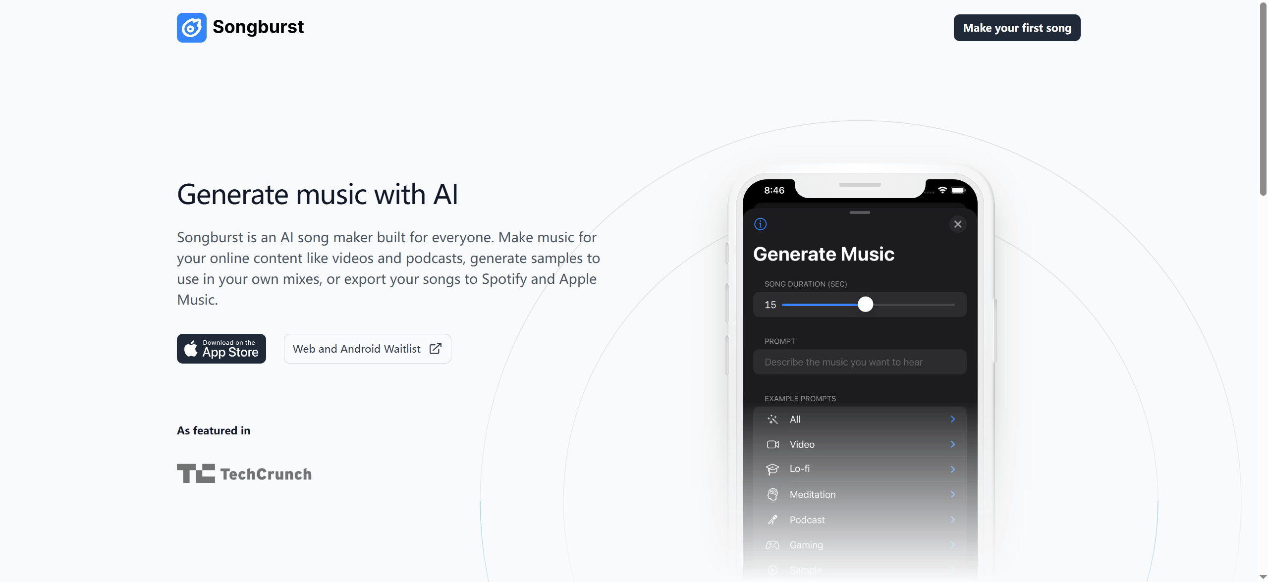 Songburst-你的AI音乐生成器