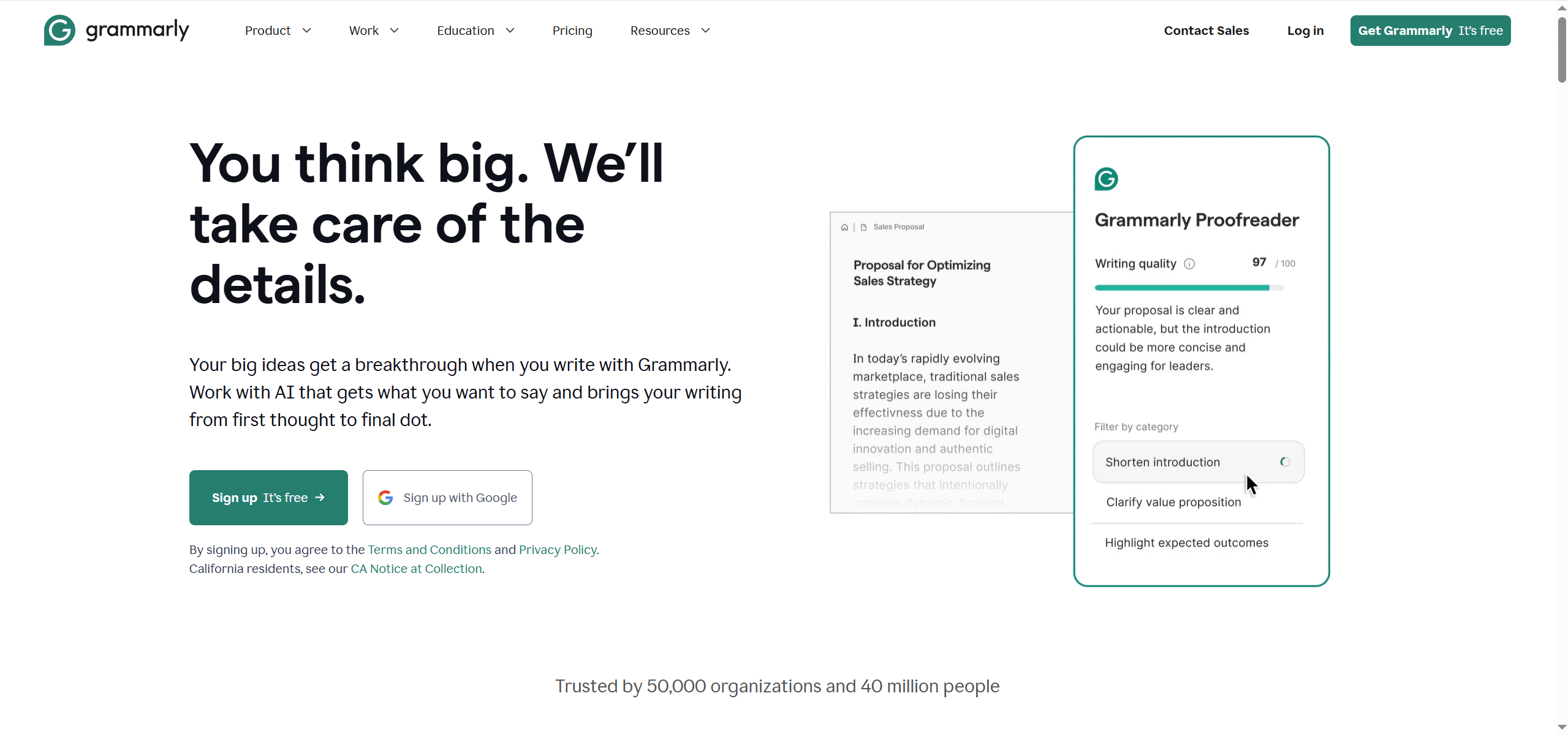 Grammarly：英文语法纠正和校对工具