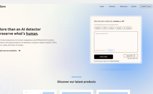 GPTZero：在线AI内容检测工具