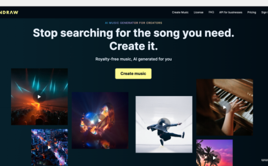 Soundraw – 你的AI音乐生成器，帮你一键生成免版权音乐