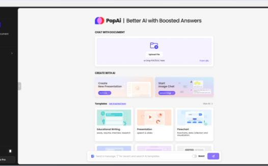 PopAi-零一万物在海外推出的AI办公工具