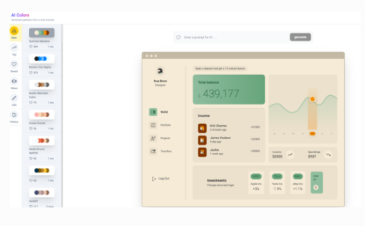 AI Colors-免费在线AI调色板生成器