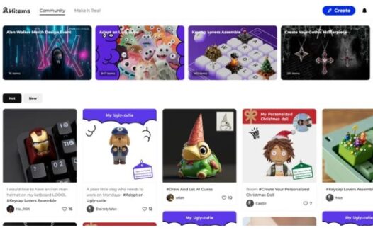 Hitems – 数美万物旗下AI个性化物品创意社区
