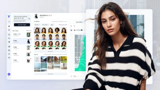 Vmake AI：美图推出的AI电商商品图编辑器，快速生成AI时装模特和商品图