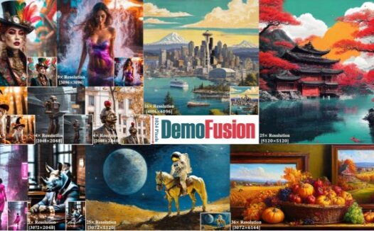 DemoFusion-超高分辨率图像生成工具，清晰度提升16倍