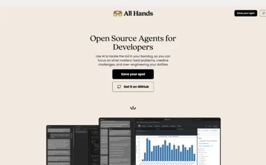 OpenHands：All Hands推出的AI软件开发助手，提供开源版和SaaS在线版