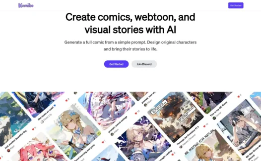 Komiko：AI驱动的漫画故事创作平台，支持简单提示生成完整漫画
