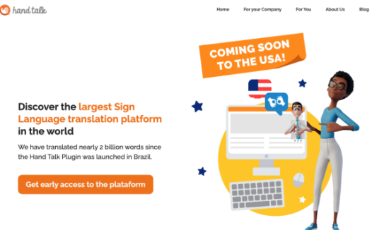 Hand Talk-利用AI自动将文本和音频翻译成手语