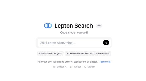 Lepton Search-贾扬清推出的AI搜索工具