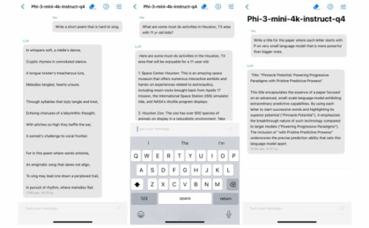 Phi-3：微软推出的开源小型语言模型，支持移动设备