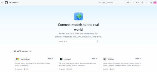 MCP Registry：GitHub推出的MCP服务器平台，开发者的AI工具应用商店