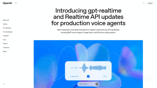 gpt-realtime – OpenAI最新推出的语音模型