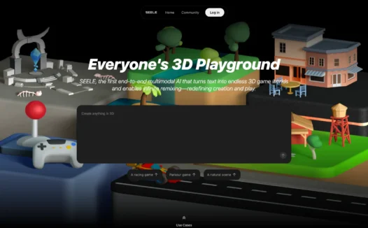 Seele AI- 全球首个AI生成3D游戏多模态大模型