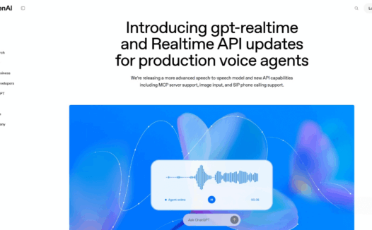 gpt-realtime – OpenAI最新推出的语音模型